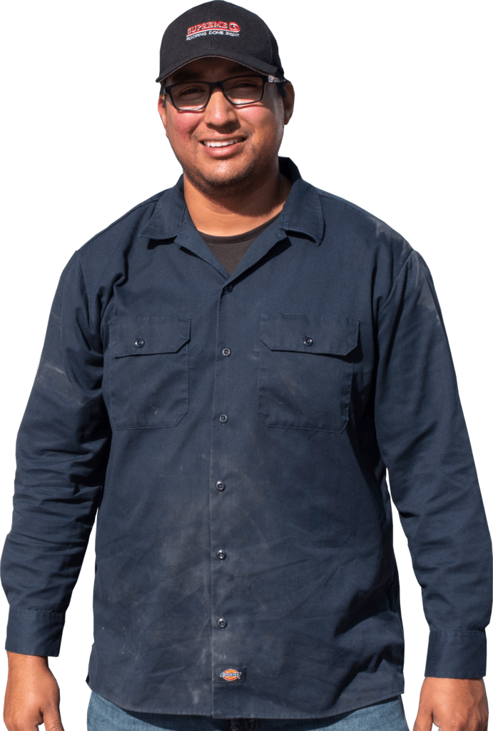 Supreme Roofing employee portrait.